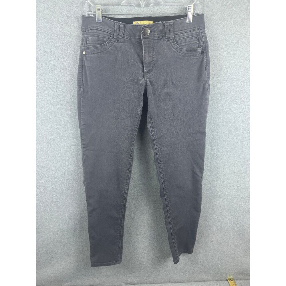 Democracy Straight Jeans Women's 6 Juniors Gray Light Wash Medium Rise Casual‎